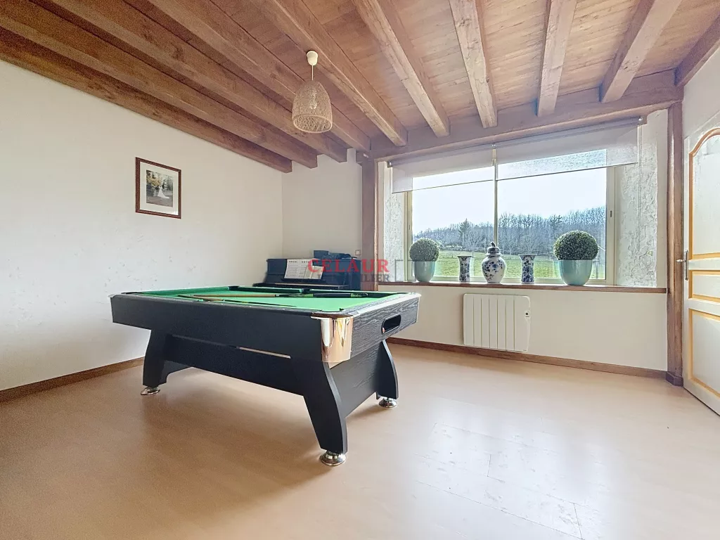 Maison de caractère en pierre avec grange, piscine et terrain