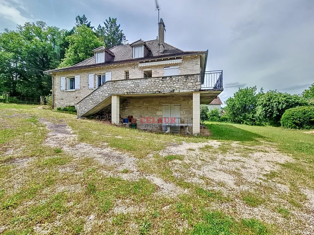 Dry stone villa with panoramic view.